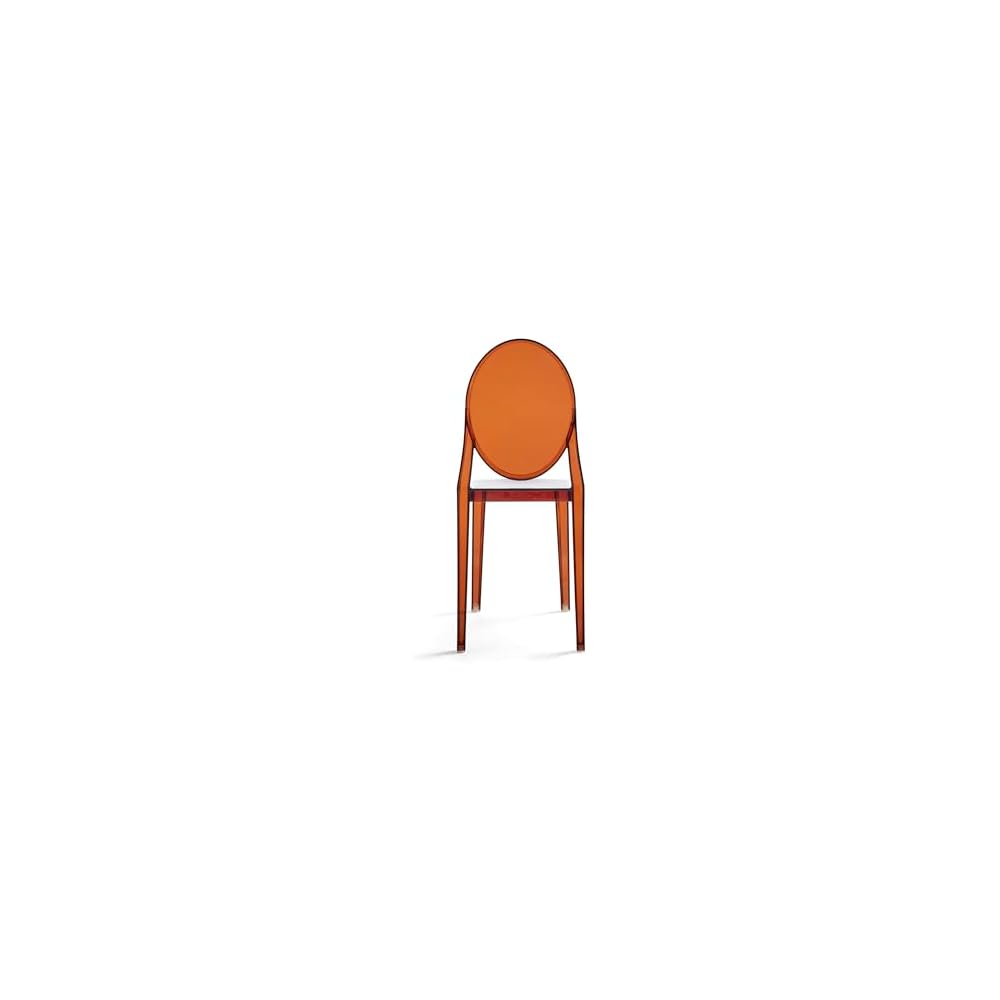 Kartell Victoria Ghost Chair, Set of 2, Amber