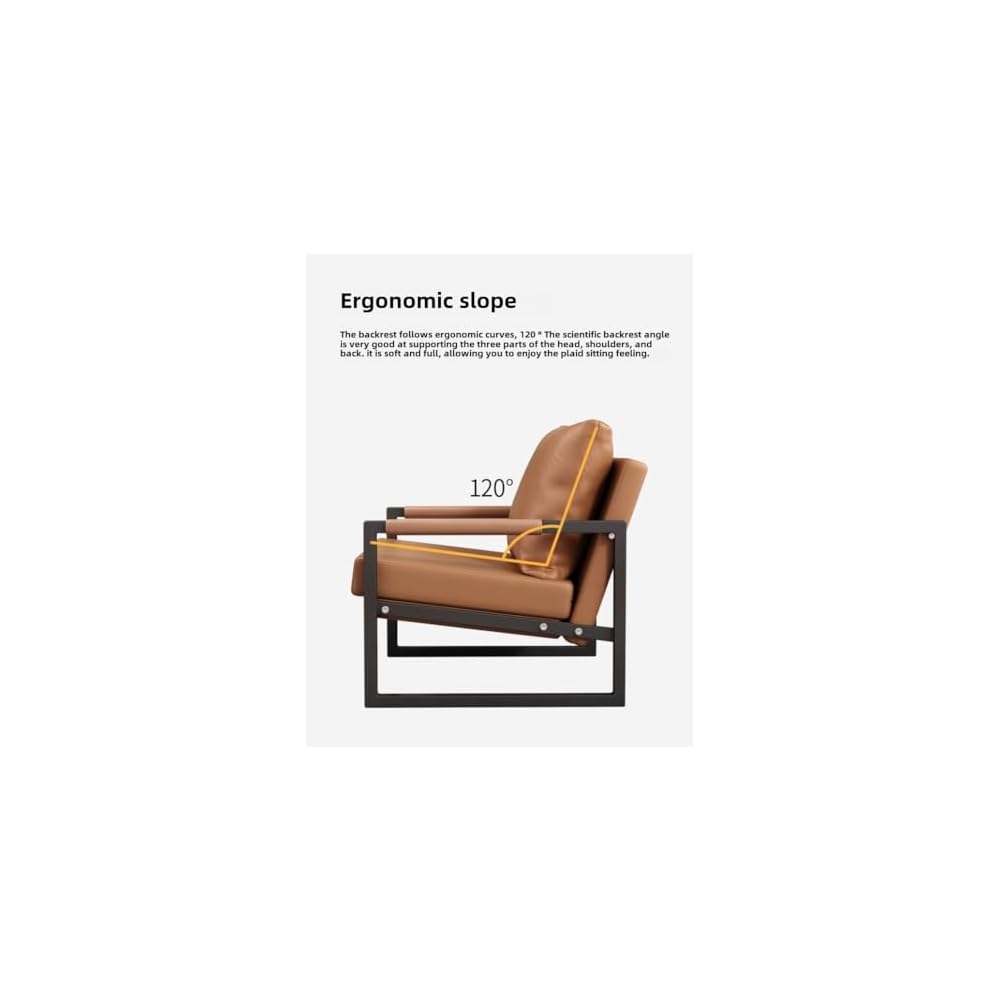 Luxury Ergonomic Lounge Chair with High-Density Foam (Dark Gray)