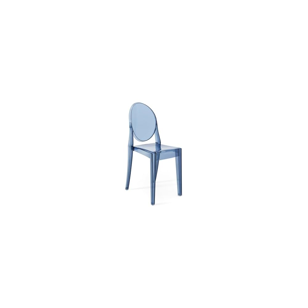 Kartell Victoria Ghost Chair, Set of 2, Amber