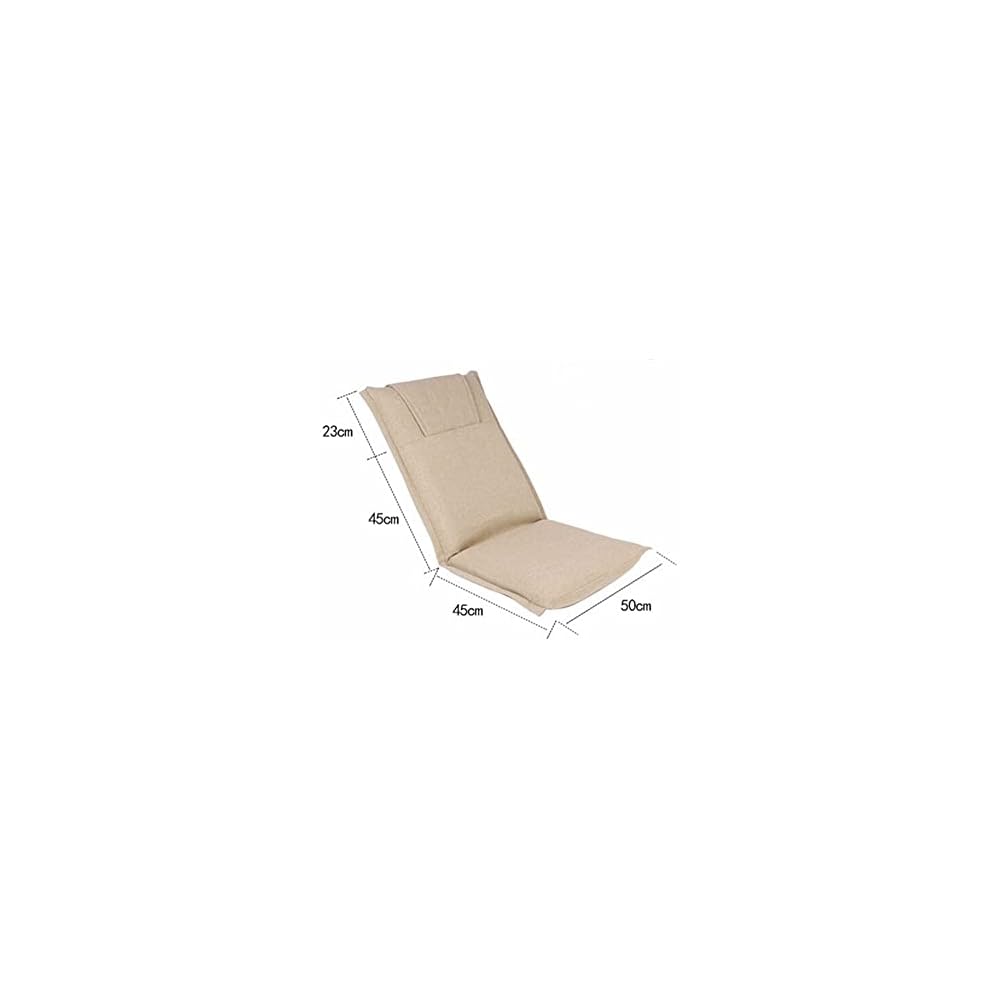 Leisure Recliner Sofa Chaise Floor Lazy Reclining Chair Portable Foldable Fabric Upholstered