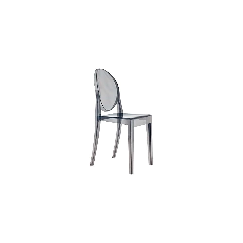 Kartell Victoria Ghost Chair, Set of 2, Amber