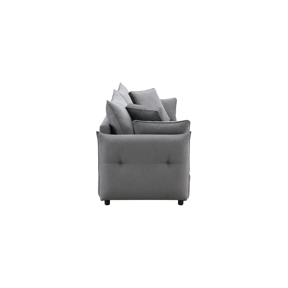Acme Irina Rectangular Sofa with Sleeper in Gray