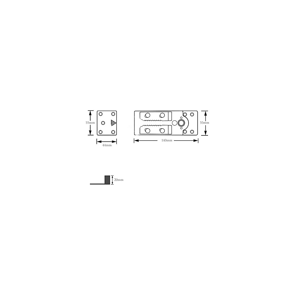 Sectional Couch Connector (Flat HD Fixed Mount #345)