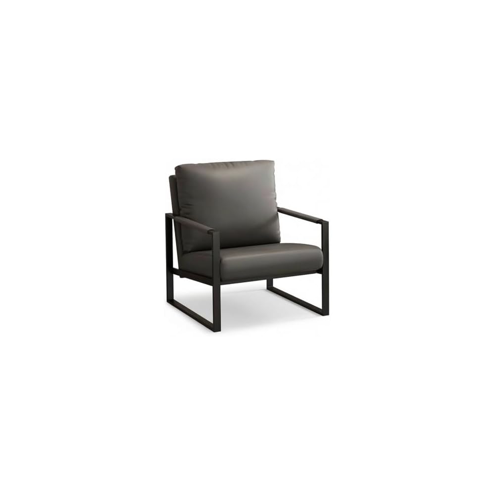 Luxury Ergonomic Lounge Chair with High-Density Foam (Dark Gray)