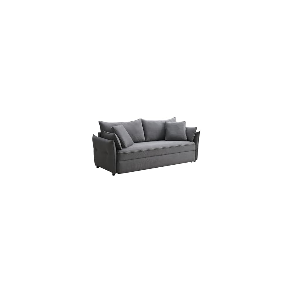 Acme Irina Rectangular Sofa with Sleeper in Gray