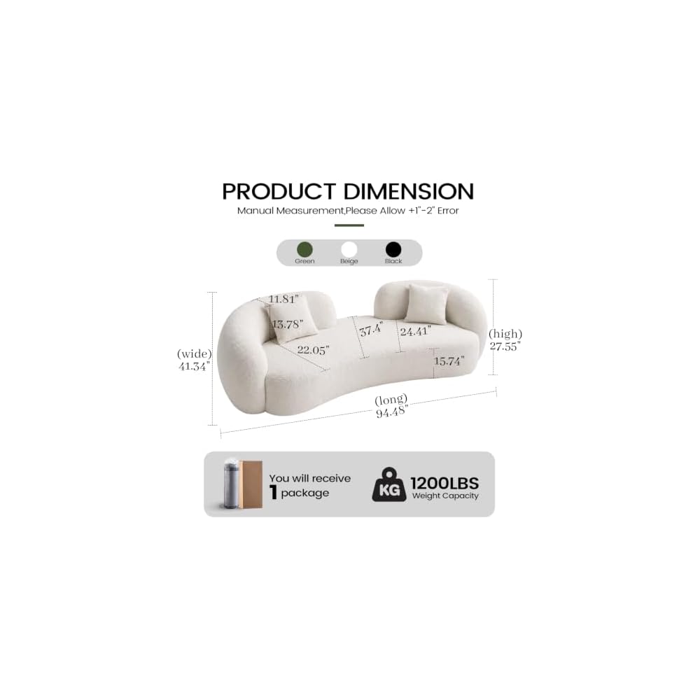 Curved Cream Style Sofa Living Room 2026 new Small Apartment Simple Modern Beauty Salon Store Lounge Area Creativity Settee Reception Company Office Couch