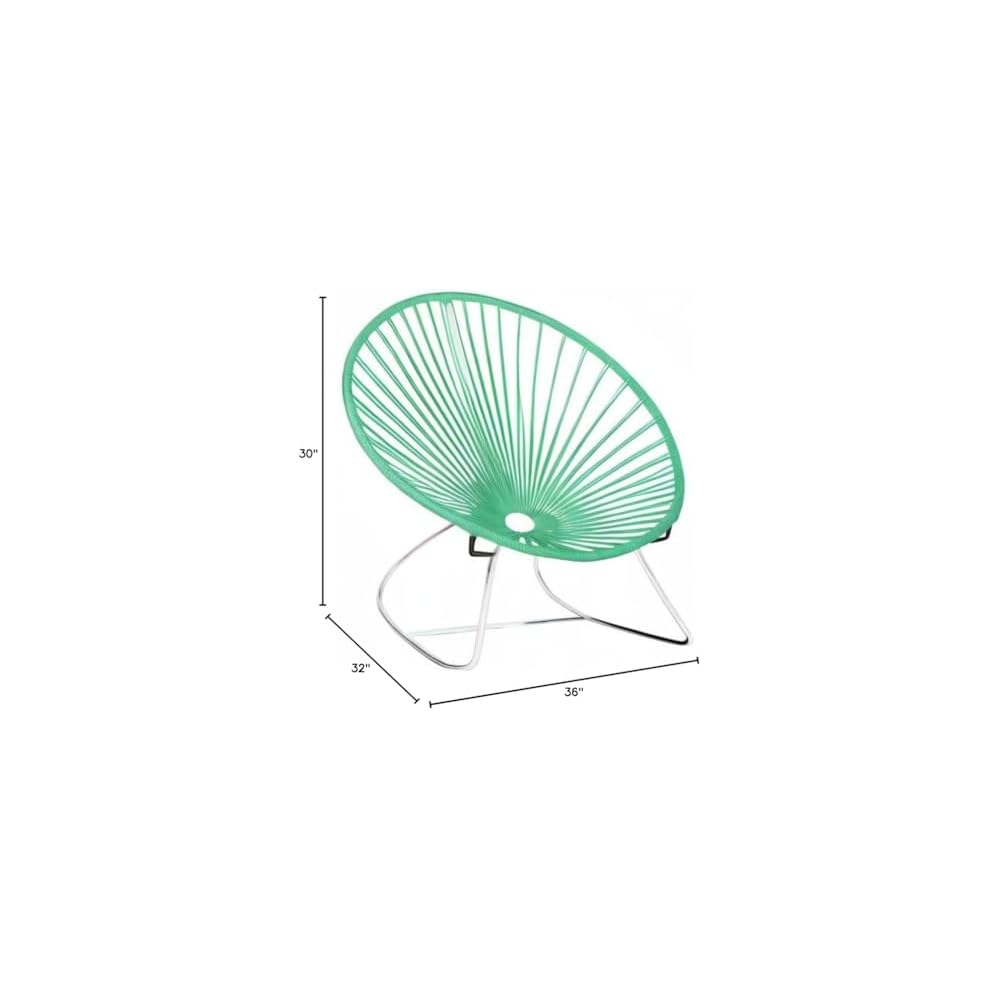 Innit Designs i04-03-16 Innit Rocker-Mint Weave on Chrome Frame