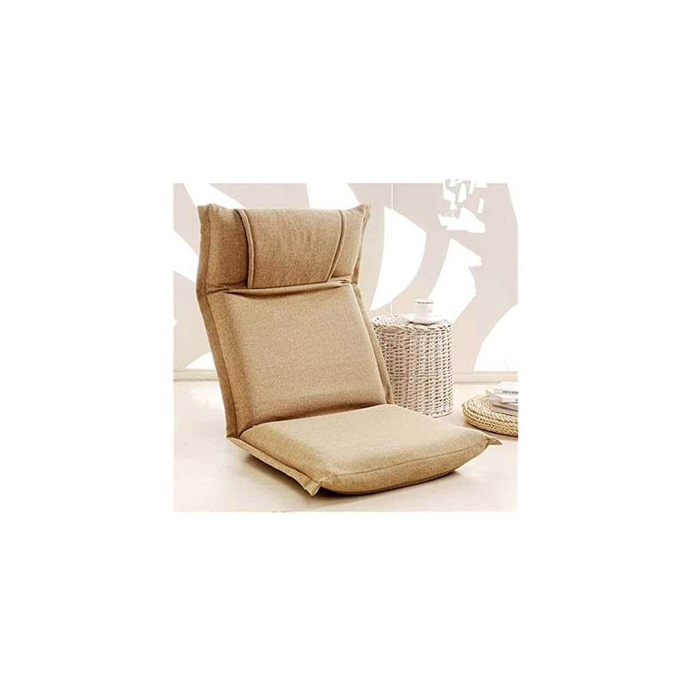 Leisure Recliner Sofa Chaise Floor Lazy Reclining Chair Portable Foldable Fabric Upholstered