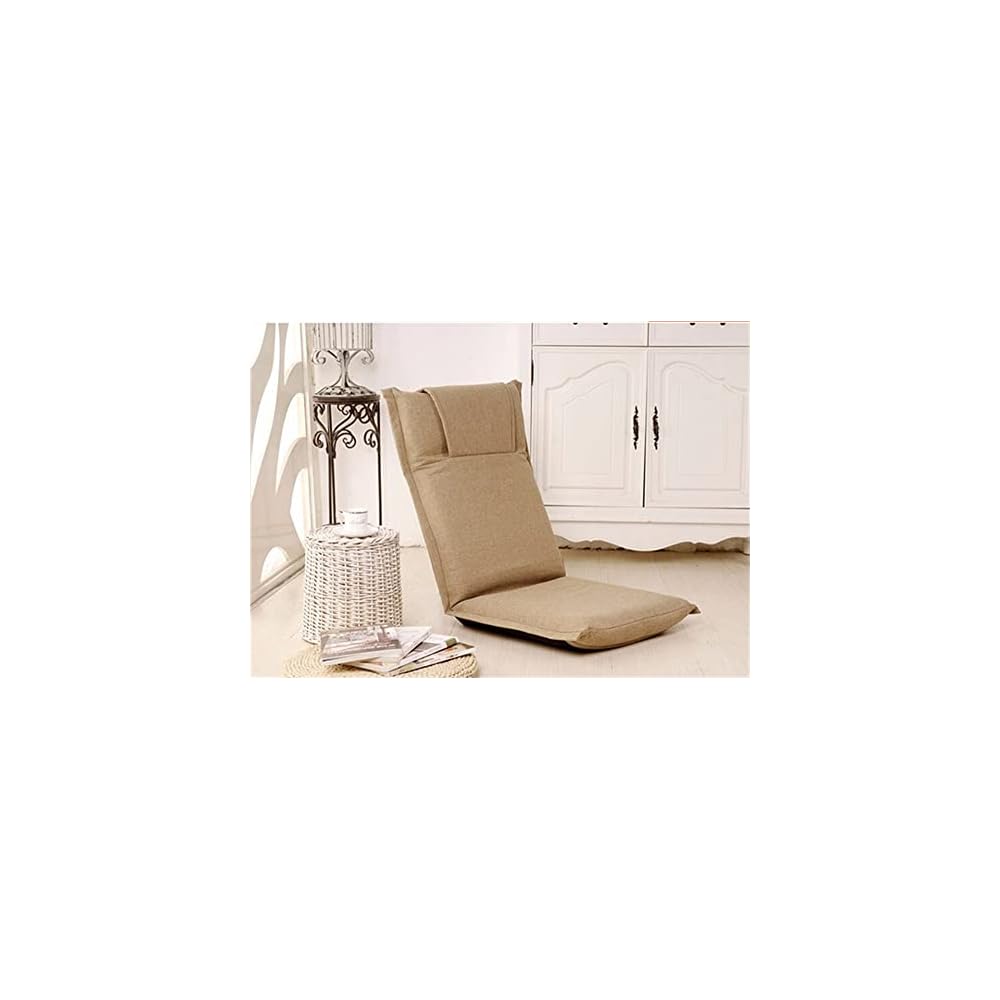 Leisure Recliner Sofa Chaise Floor Lazy Reclining Chair Portable Foldable Fabric Upholstered