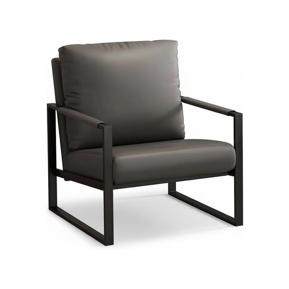 Luxury Ergonomic Lounge Chair with High-Density Foam (Dark Gray)