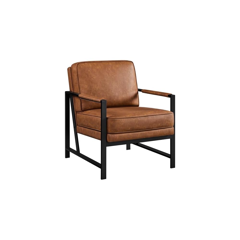 Yaheetech Mid-Century Modern Accent Chairs Set of 2, Black