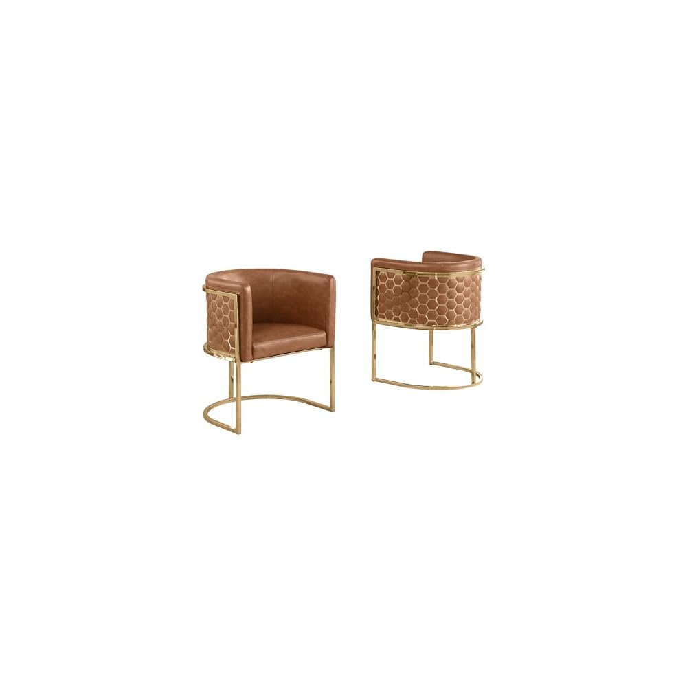 Best Quality Furniture TM THE Best Choice for Your Home Modern Honeycomb Armchairs with Chrome Base, Silver or Gold Frame Options (Teddy Fabric, Black/Silver, Counter Height Chair)