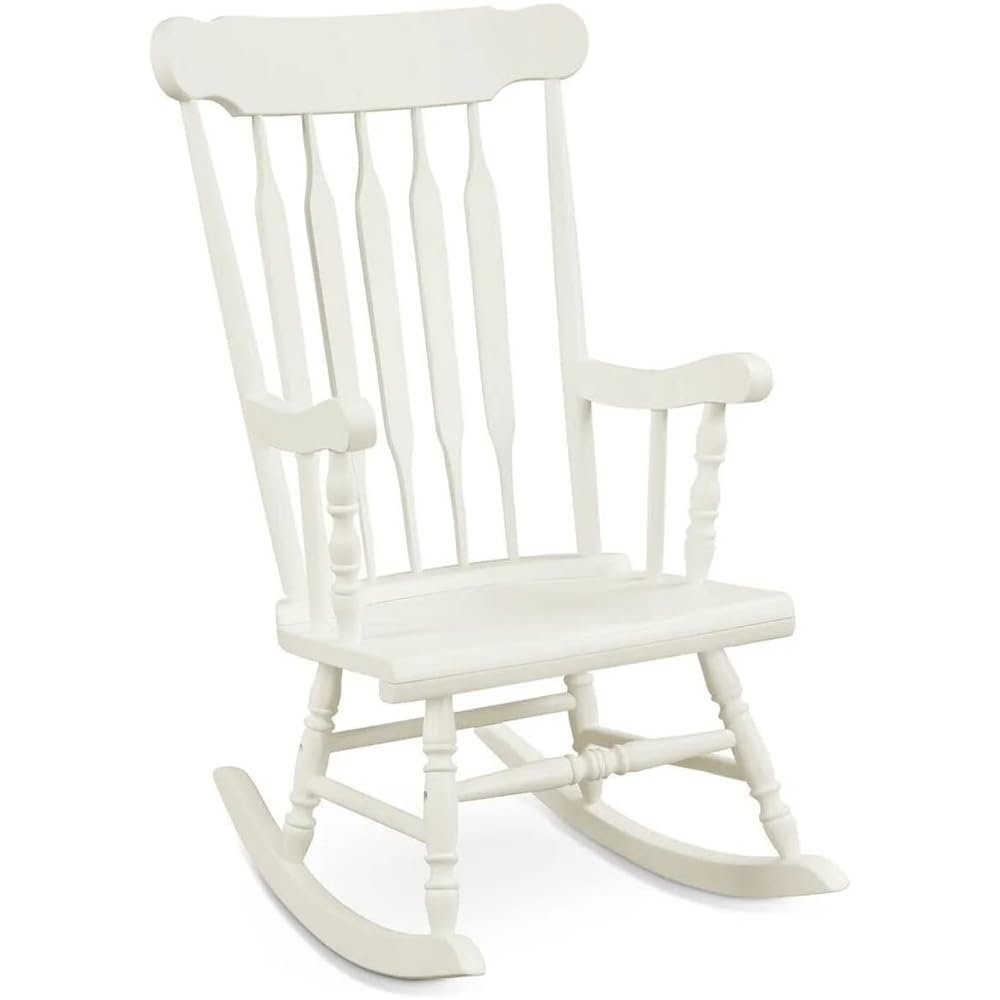 Solid Wood Rocking Chair Porch Rocking Chair Indoor Outdoor Seating