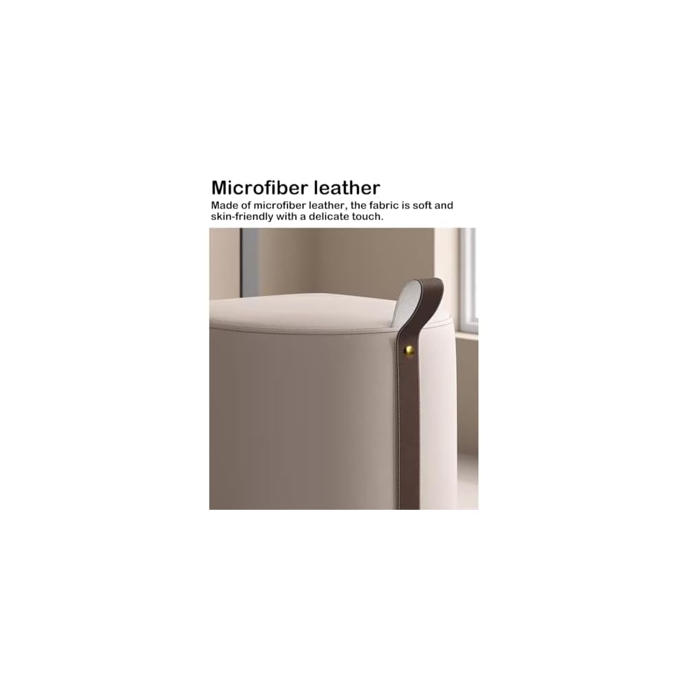 Scandinavian Makeup Stool Chair for Girls' Bedroom, Light Luxury Dresser Seat, Small Square Shoe Bench, Stylish Foot Stool for Living Room, Short Chair