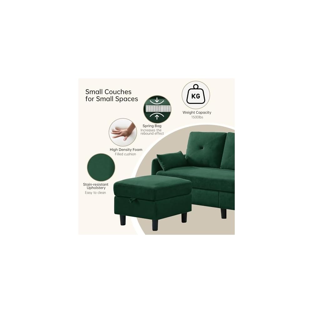 Living Room Furniture Sets, L Shaped Couch and Loveseat and Chair, Sofa Set