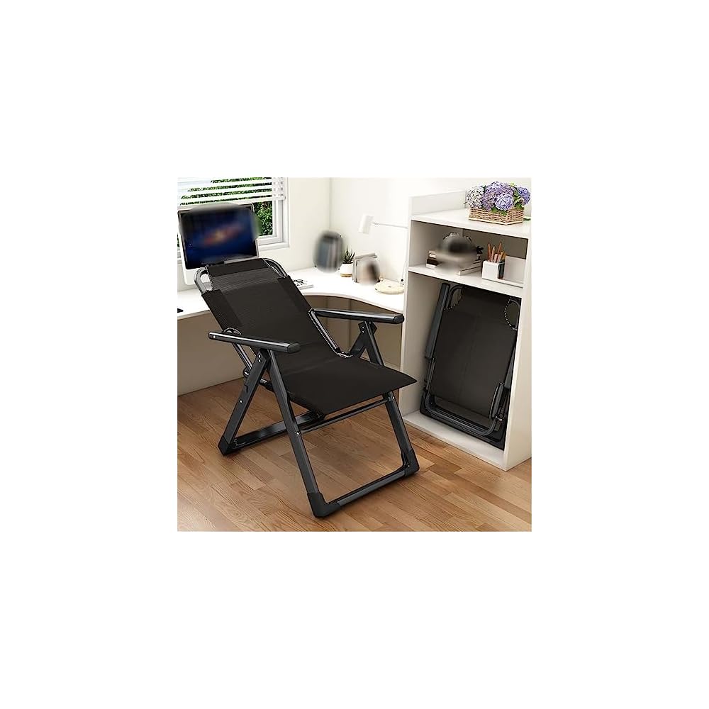 Folding Lounger Office Lunch Break Home Balcony Leisure Backrest Chairs Beach Portable Chair