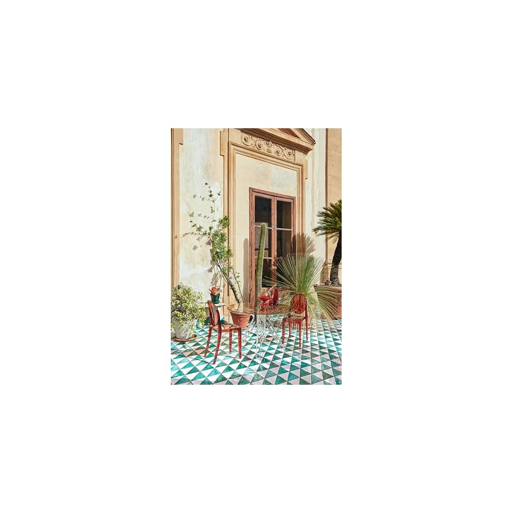 Kartell Victoria Ghost Chair, Set of 2, Amber