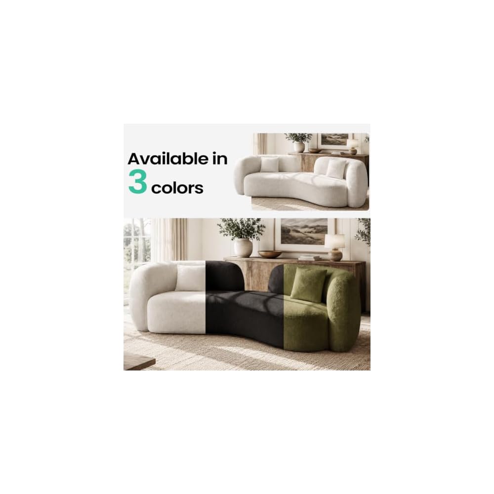 Curved Cream Style Sofa Living Room 2026 new Small Apartment Simple Modern Beauty Salon Store Lounge Area Creativity Settee Reception Company Office Couch