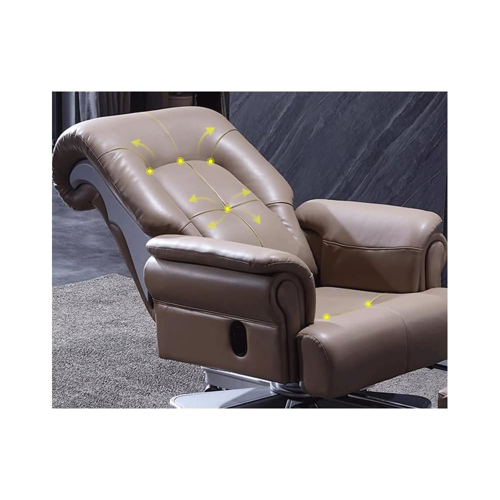 Office Chair Fully Reclining Executive Leather(D)