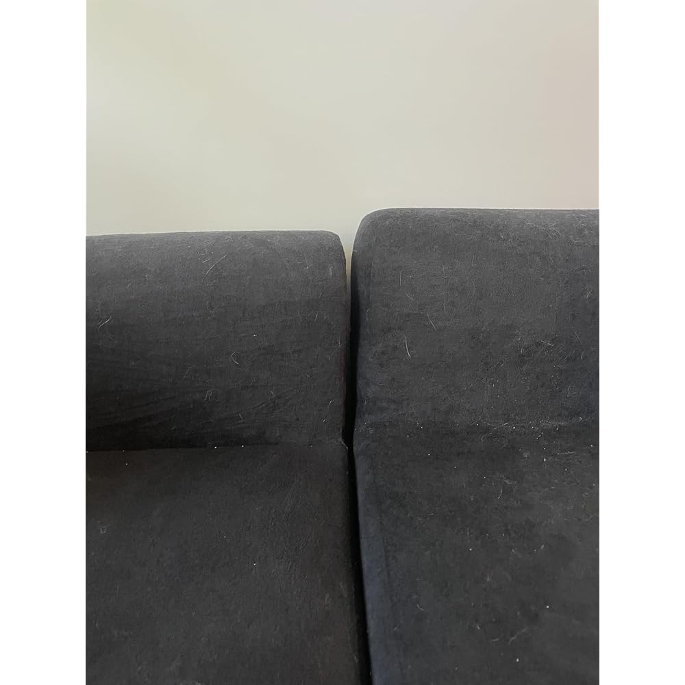 105" Boneless L Shaped Sectional Couch, Curved Cloud Deep Seat Sofa with Chaise Lounge, Oversized 4 Seater Couches for Living Room, No Assembly, Chenille Black