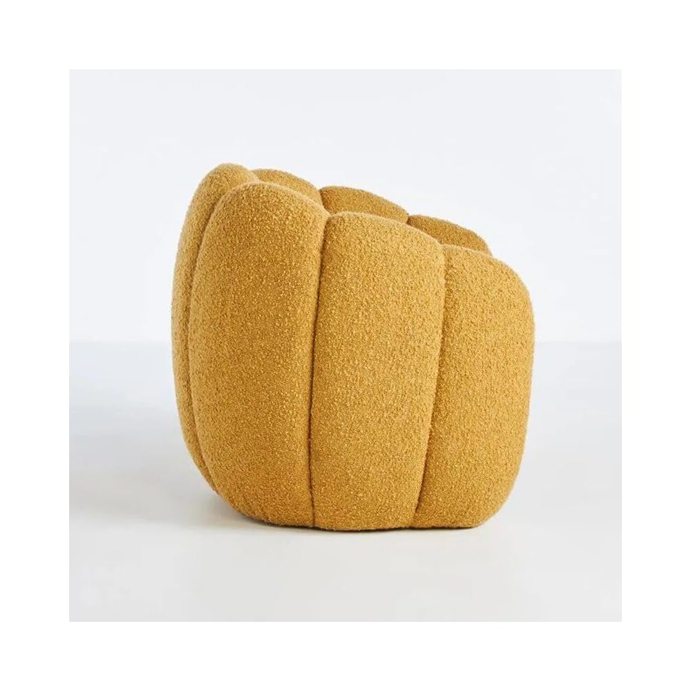 Luxurious Velvet Recliner – Modern Single Seating Sofa Chair Yellow