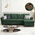 Sectional Sofa, L Shaped Couches for Living Room, Green