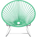 Innit Designs i04-03-16 Innit Rocker-Mint Weave on Chrome Frame