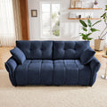 Aoowow Modular Sectional Sofa, 78.7” Comfy Chenille Loveseat Sofa Couch Upholstered 2-Seater Couches with Pillows for Living Room Apartment Office,Blue